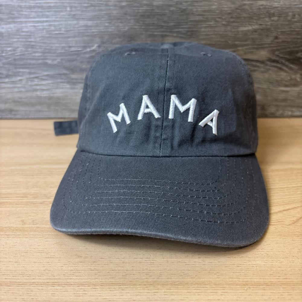 Mama Hat Cap Strap Back Womens‎ Gray Mom Momma Adjustable